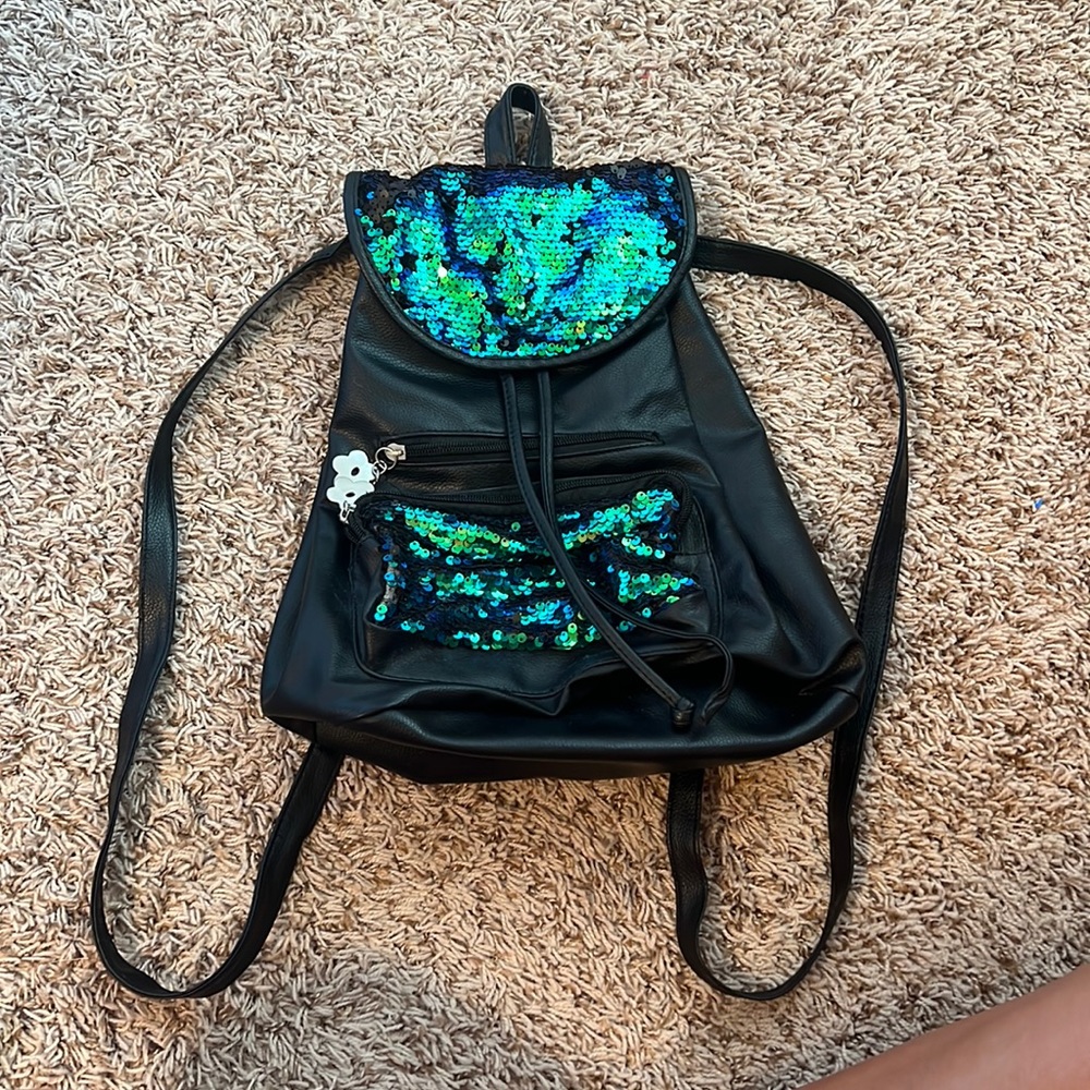 Black sequence backpack